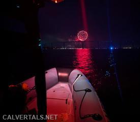 4th of July Celebrations on the Patuxent River.  Boat 10 covering its assigned sector on the water.